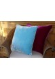 Cushion Silk Velvet Turquoise